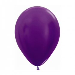 Globo Látex R12 Sempertex Violeta Metalizado - Bolsa de 50 Unidades