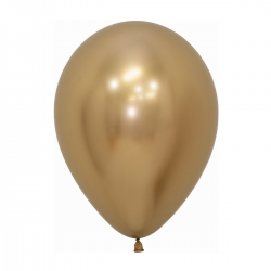 Globo Látex R12 Sempertex Reflex Dorado - Bolsa de 50 Unidades