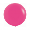 Globo Látex R24 Sempertex Fashion Fucsia de gran tamaño, ideal para decoraciones vibrantes. Bolsa de 10 unidades.