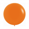 Globo Látex R24 Sempertex Fashion Naranja grande de 60 cm, ideal para decoraciones vibrantes y llenas de energía.