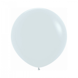 Globo Látex R36 Sempertex Fashion Blanco de 90 cm, ideal para decoraciones elegantes y destacadas.