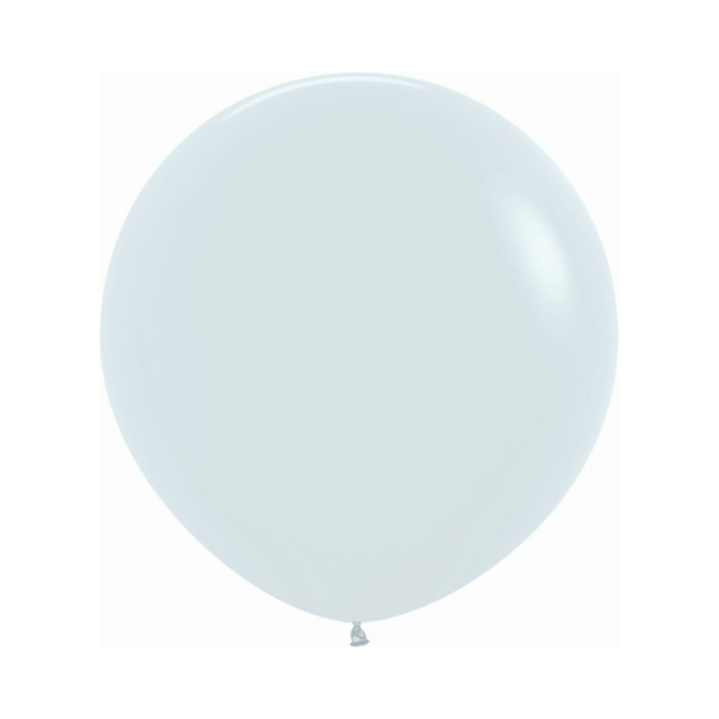 Globo Látex R36 Sempertex Fashion Blanco de 90 cm, ideal para decoraciones elegantes y destacadas.