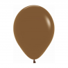Globo Látex R12 Sempertex Fashion Café de 30 cm, ideal para decoraciones cálidas y rústicas.