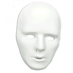Careta Blanca para Pintar de Hombre