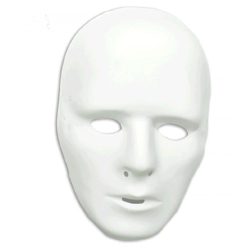 Careta Blanca para Pintar de Hombre