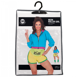 Disfraz de Patinadora Años 80 Adulto