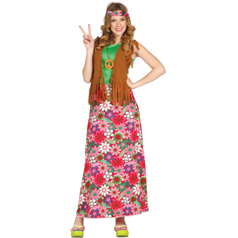 Disfraz de Hippie Mujer