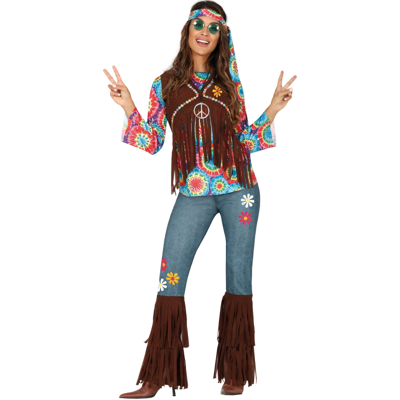 Disfraz de Hippie Mujer