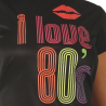 Disfraz de I LOVE 80 para mujer