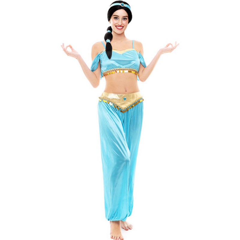 Disfraz de Princesa Árabe Azul para Mujer