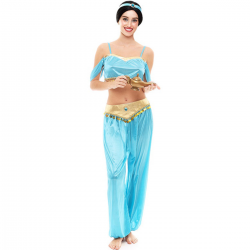 Disfraz de Princesa Árabe Azul para Mujer