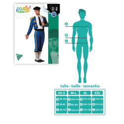 Disfraz de Torero Azul para Hombre
