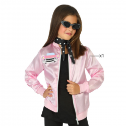 Disfraz de Chica Años 60 Rosa para Niña