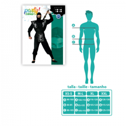 Disfraz de Ninja Negro para Hombre