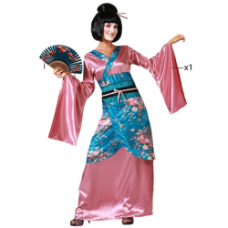 Disfraz de Kimono Japonés Rosa para Mujer