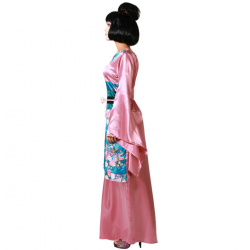 Disfraz de Kimono Japonés Rosa para Mujer