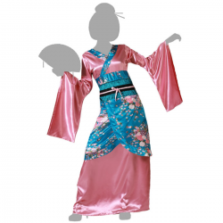 Disfraz de Kimono Japonés Rosa para Mujer