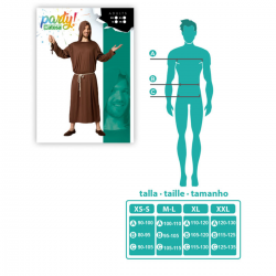 Disfraz de Monje Marrón para Hombre