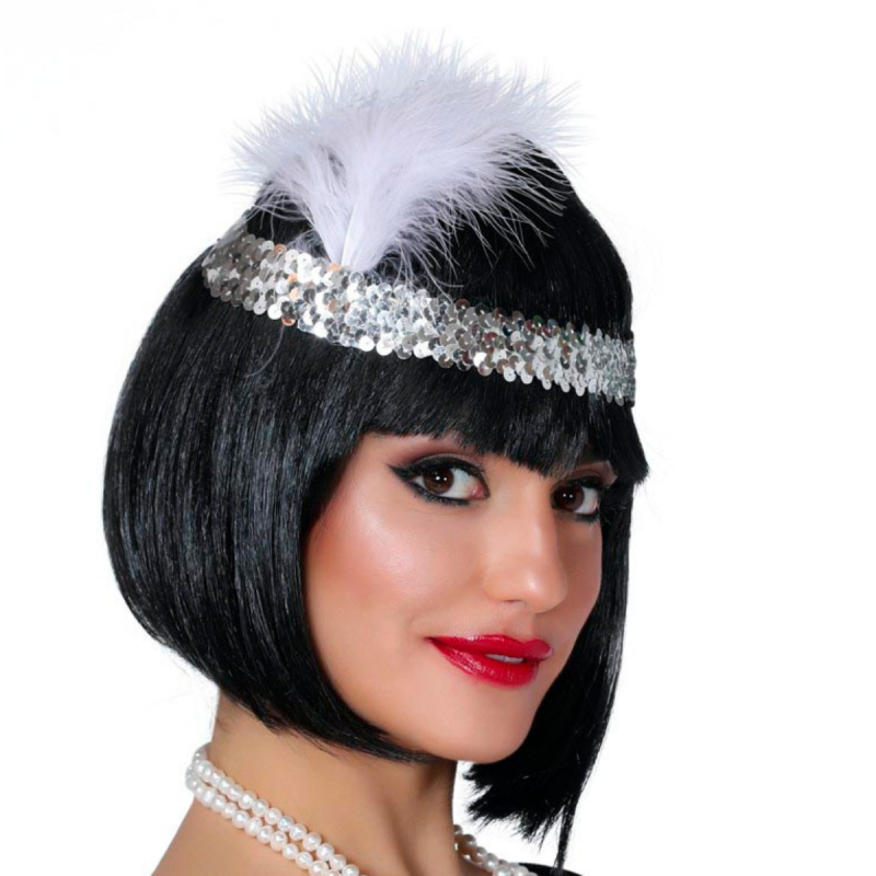 Diadema Charleston Plateada