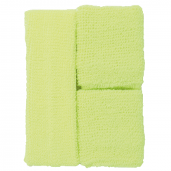 Conjunto de Cinta y Muñequeras Amarillas