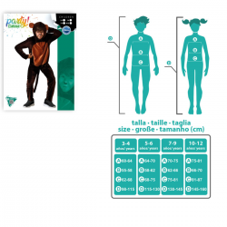 Disfraz de Mono Infantil Marrón