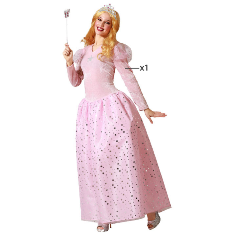 Disfraz de Hada Madrina Rosa para Mujer