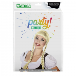 Peluca Rubia con Trenzas