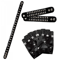 Set Motero/Rockero con Tachuelas