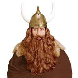 Peluca Vikingo con Barba y Bigote