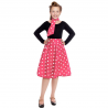 Disfraz Años 50 Rosa para Niña