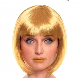 Peluca Bob Rubia para Adulto