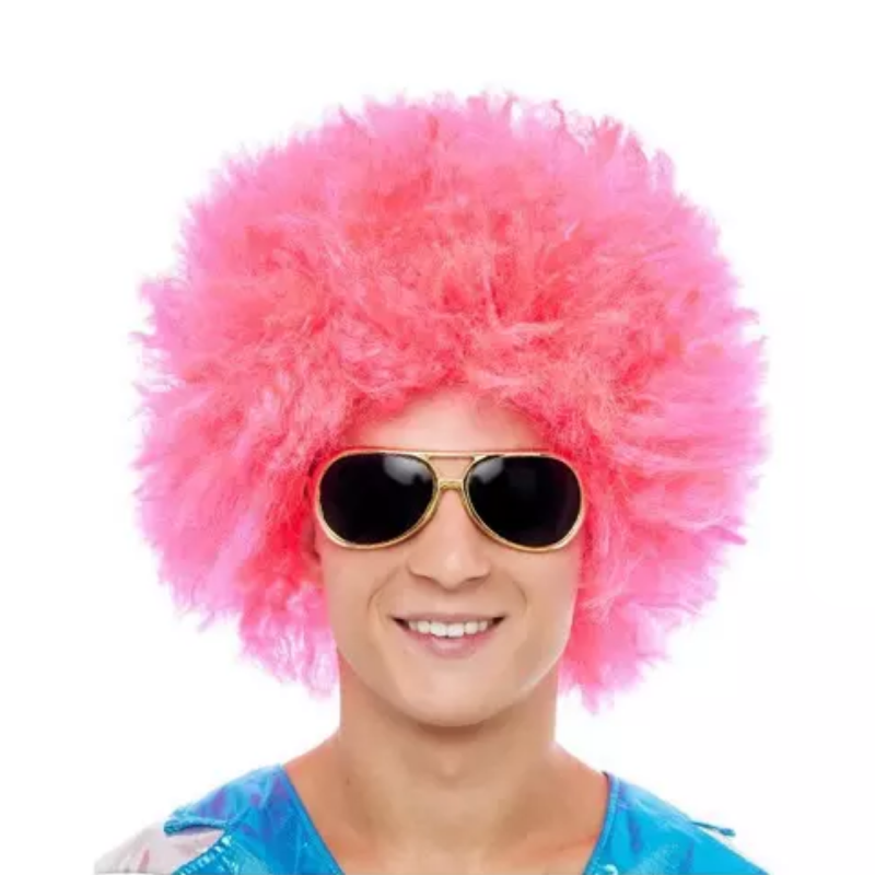 Peluca Extra Afro Fucsia para Adulto