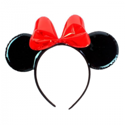 Diadema Ratoncita con Lazo Rojo
