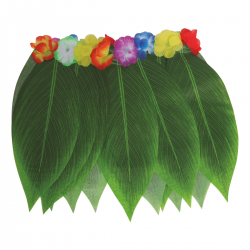 Falda Hawaiana de Hojas 38 cm