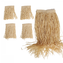 Conjunto Polinesio Falda y Accesorios Hawaianos