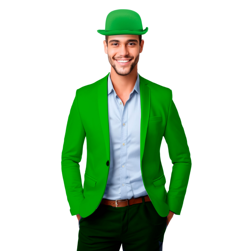 Sombrero Bombín Verde Adulto
