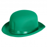 Sombrero bombín verde para adulto unisex con cinta satinada