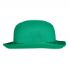 Sombrero bombín verde para adulto unisex con cinta satinada