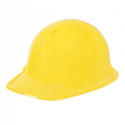 Casco Amarillo Obrero Adulto PVC