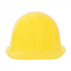 Casco Amarillo Obrero Adulto PVC