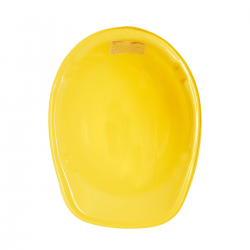 Casco Amarillo Obrero Adulto PVC