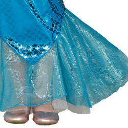Disfraz de Sirena Azul para Niña con Falda y Camiseta