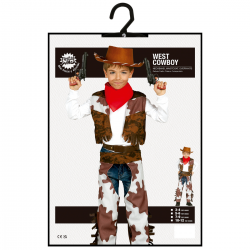 Disfraz de Vaquero Infantil con Chaleco y Cubrepantalón