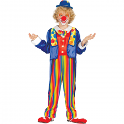 Disfraz de Payaso Infantil Multicolor con Chaqueta y Pantalón