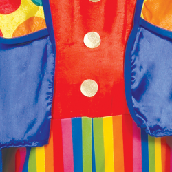 Disfraz de Payaso Infantil Multicolor con Chaqueta y Pantalón