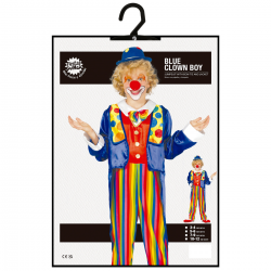 Disfraz de Payaso Infantil Multicolor con Chaqueta y Pantalón