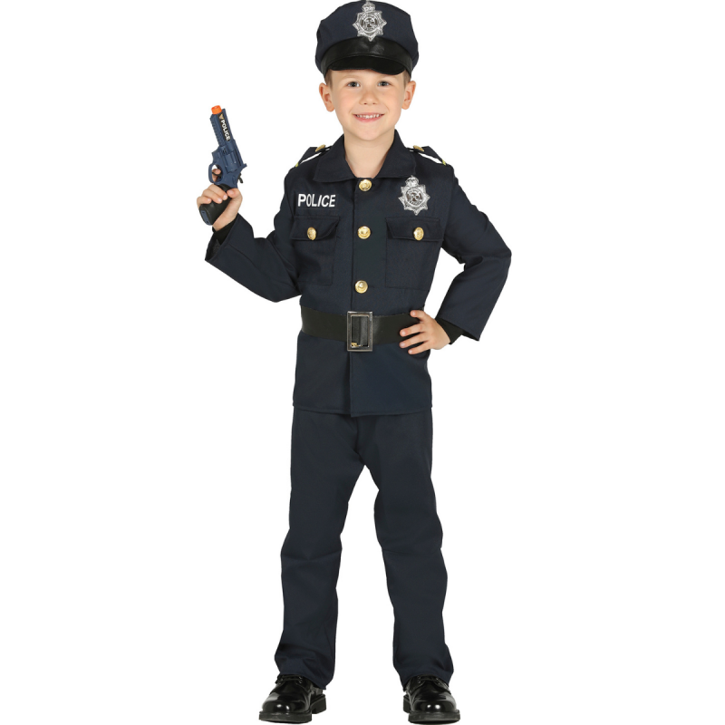 Disfraz de Policía Infantil Unisex con Gorro y Cinturón