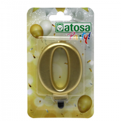 Vela Dorada Número 15 cm