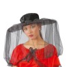 Sombrero de Viuda con Velo