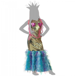 Disfraz de Sirena Multicolor para Niña